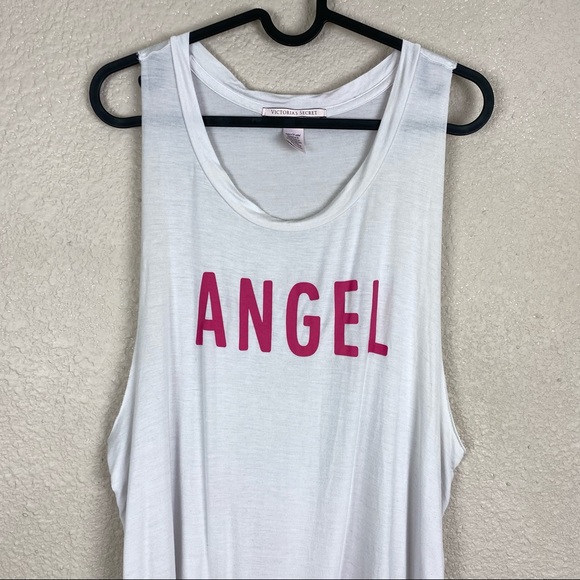 Victoria’s Secret Angel Raw Hem Muscle Tank Large - Picture 3 of 11